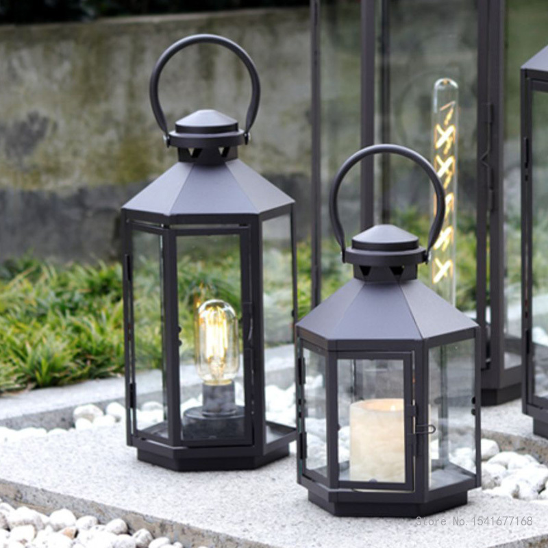 Candle Making Glass - İskandinav açık cam rüzgar geçirmez şamdan,