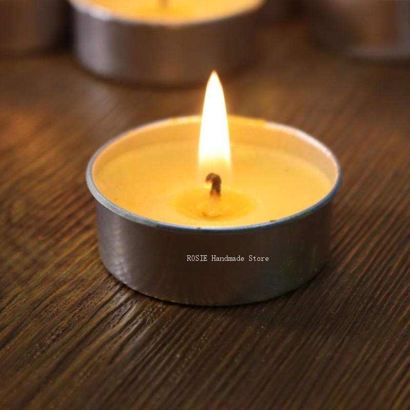 Candle Making Soy Wax - Boş çay balmumu dairesel alüminyum kutu