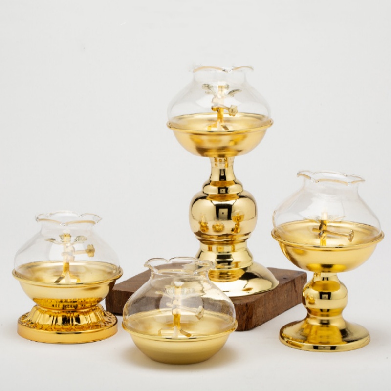 Candle Making Glass - Buda İçin Altın Kandil Cam Rüzgar
