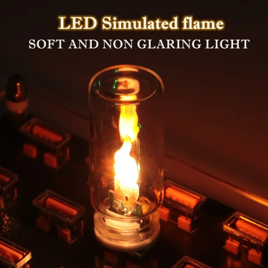 5V USB LED Alev Tipi Gece Lamb - Candle Making Glass incelemesi ve fiyatı
