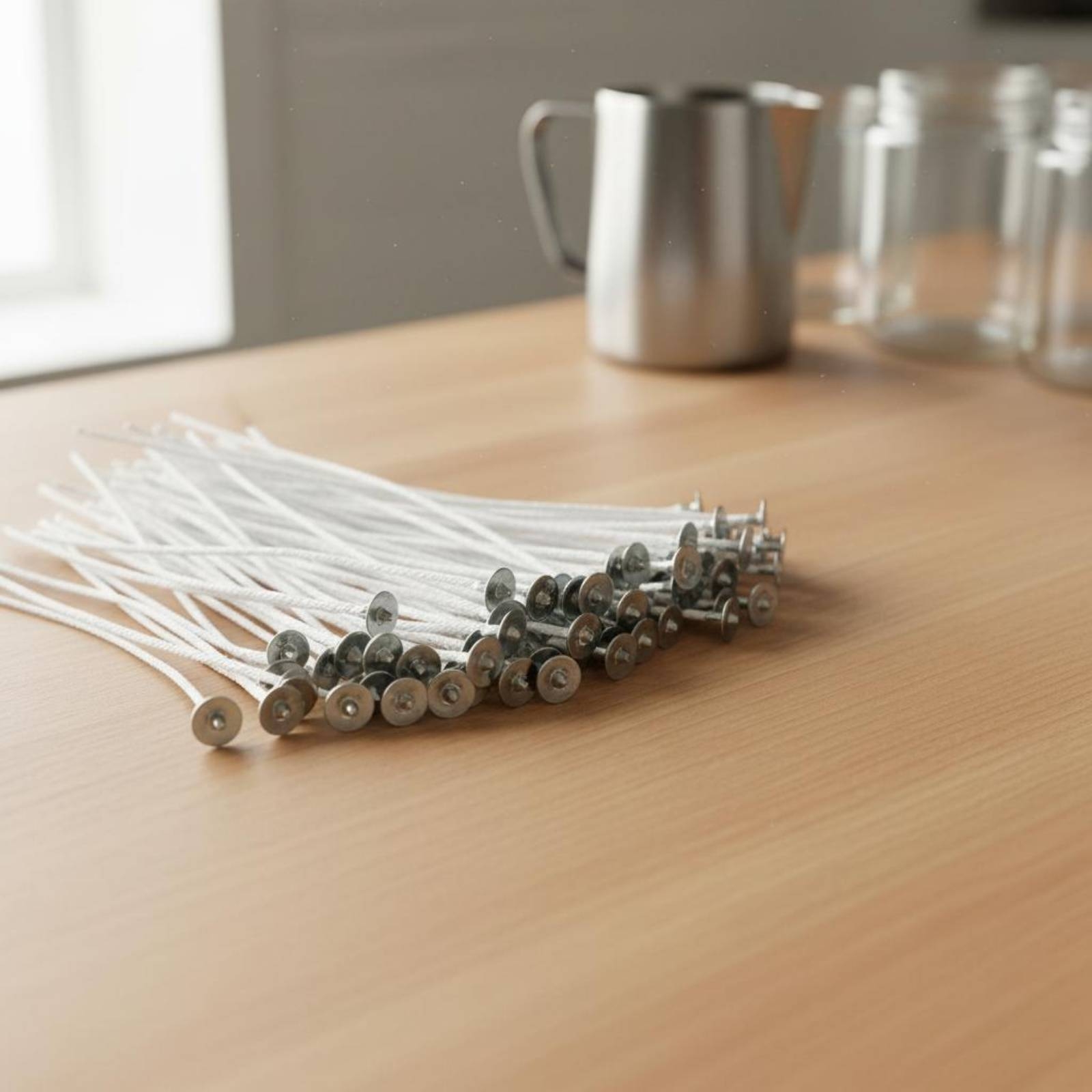 50 Parça Pamuklu Mum Fitili Te - Cotton Wick Pre Tabbed incelemesi ve fiyatı
