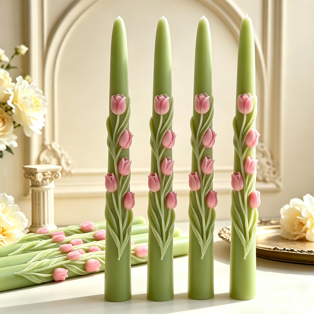 Uzun Saplı Çiçek Şeklinde Mum  - Candle Making Soy Wax incelemesi ve fiyatı
