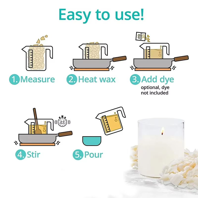1kg/500/250/100g Saf Soya Balm - Candle Making Soy Wax incelemesi ve fiyatı