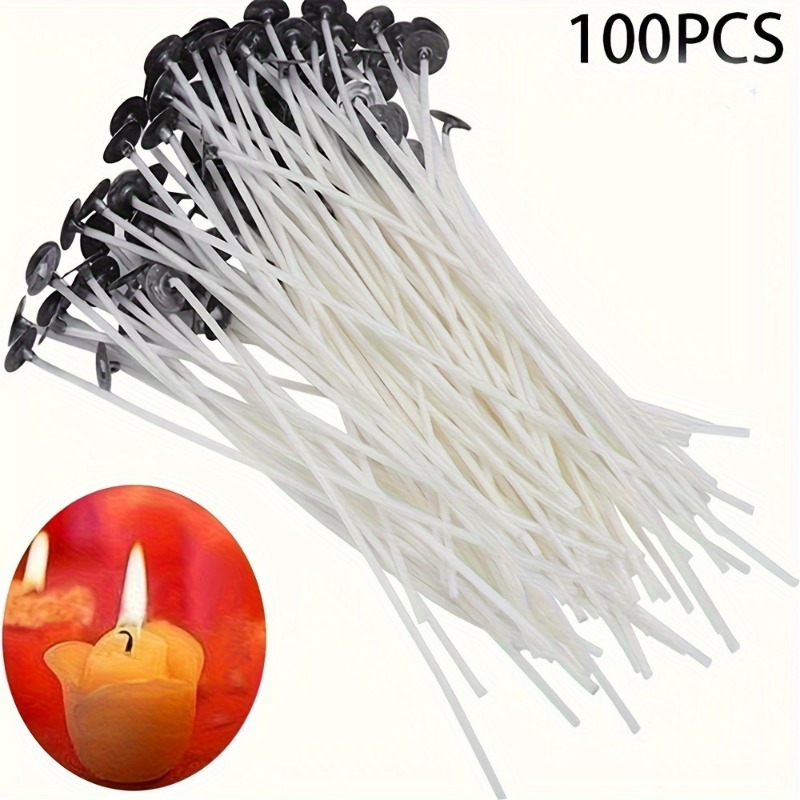 6-20cm 100 adet dumansız mum f - Cotton Wick Pre Tabbed incelemesi ve fiyatı