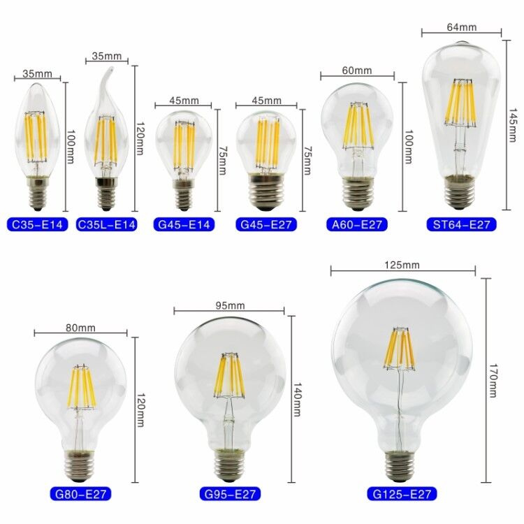 LED Filament Ampul E27 E14 Ret - Candle Making Glass incelemesi ve fiyatı