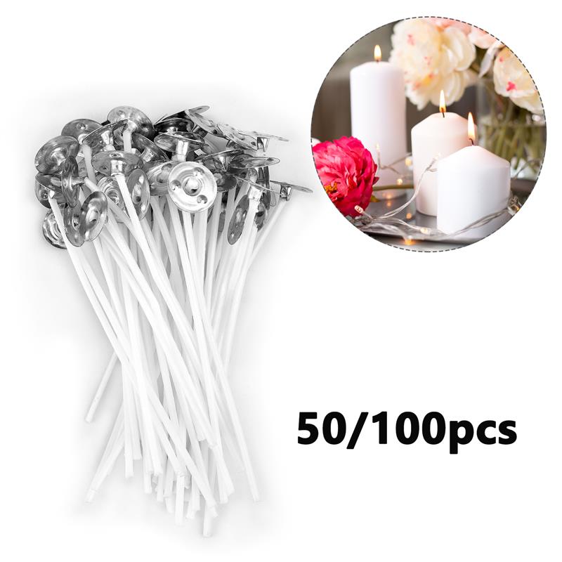 50/100 adet dumansız mum fitil - Cotton Wick Pre Tabbed incelemesi ve fiyatı
