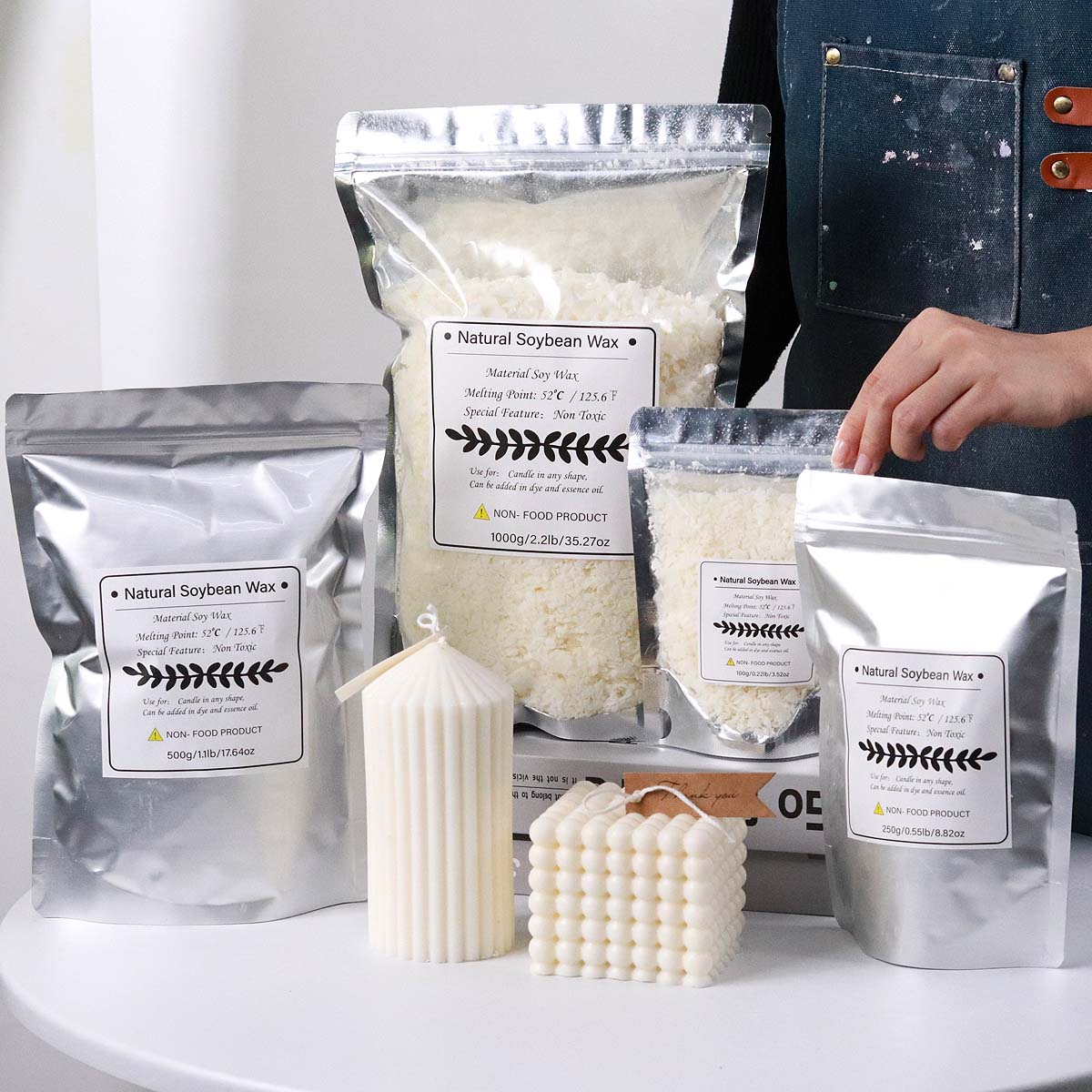 100/250/500/1000g Doğal Soya B - Candle Making Soy Wax incelemesi ve fiyatı